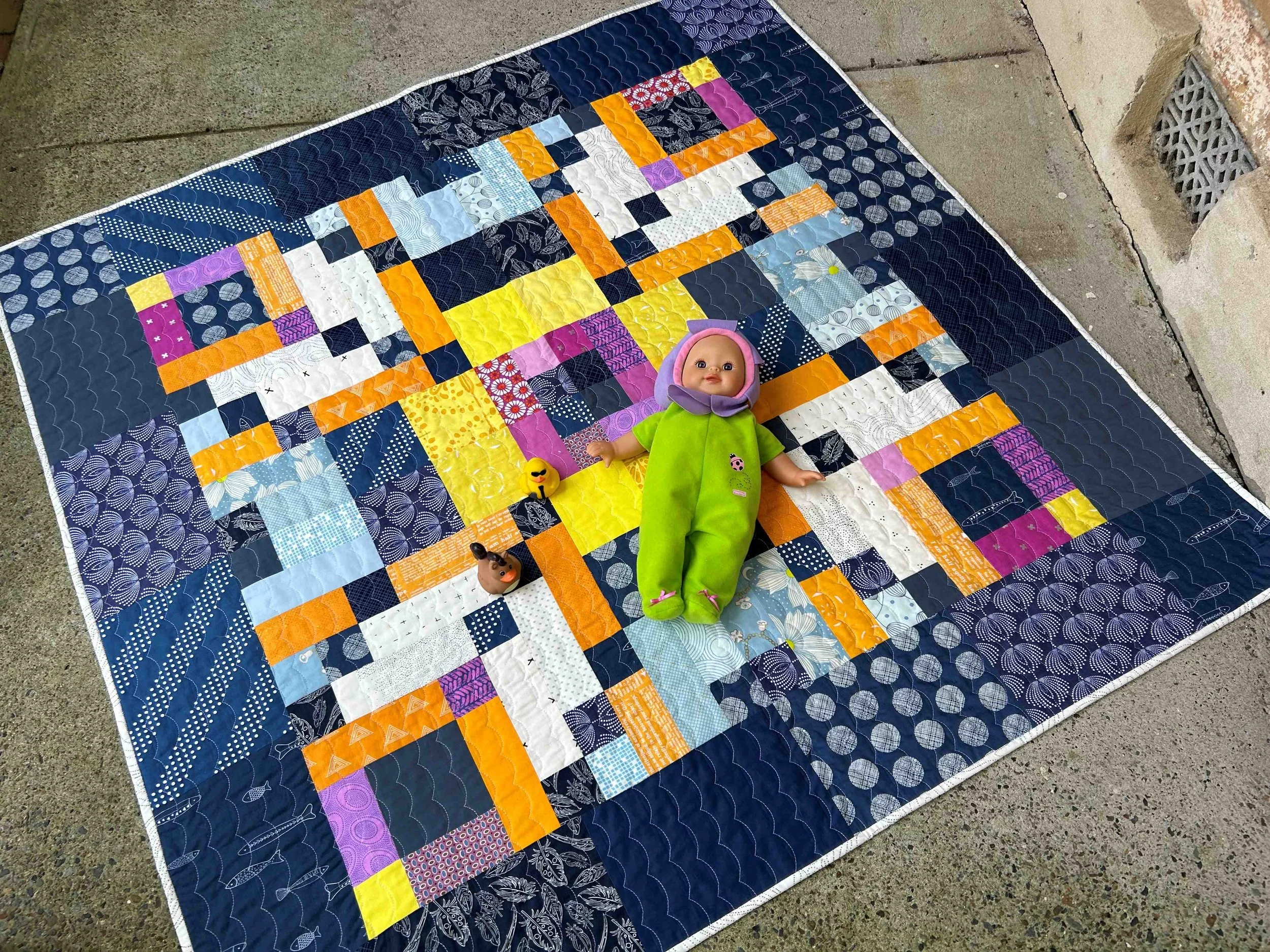 Size of baby quilts hotsell